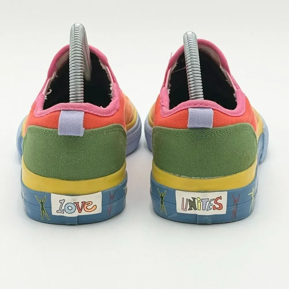 Adidas Nizza Slip-On Low Pride Pack - Love Unites' Canvas Sneakers - US Men’s 7.